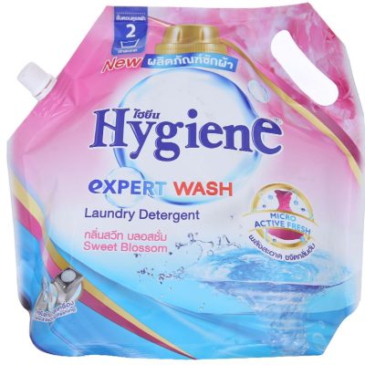 Nước giặt xả Hygiene hồng Expert Wash hương hoa nhẹ nhàng túi 1.8 lít