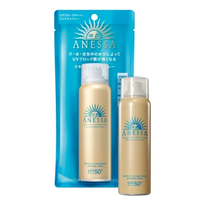 Xịt chống nắng Anessa Perfect UV Sunscreen Skincare Spray (60g) Mẫu Mới - Nhật Bản